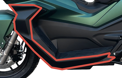 Облицовка подножек водителя пара JET 180cc (N)