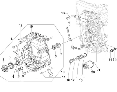 Фильтр маслянный (сетка) 300cc (ZS1P75MM) T-15/T-16 (100071686)