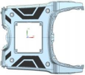 Пластик пола (подножка водителя) SMART X (2032709100) (T)