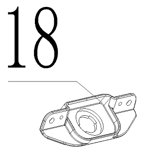 Накладка посадочная замка лючка топливного бака T-16 (18) (0120041.T15S)